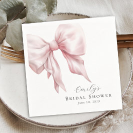 Servilleta De Papel Elegante ducha de novias rosa rosada femenina
