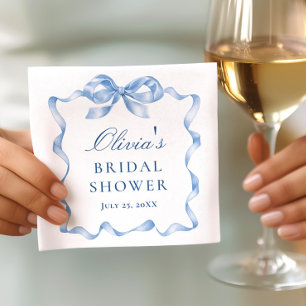 Servilleta De Papel Elegante duelo azul turbio de mano dibujado ducha 