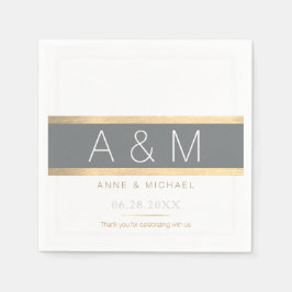 Servilleta De Papel elegante / elegante recepción de boda monocasco