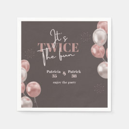Servilleta De Papel Elegante es el cumpleaños común del doble de diver