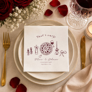 Servilleta De Papel Elegante, eso es amore fiesta de compromiso