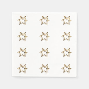Servilleta De Papel Elegante estampado estelar estrellas de imitación