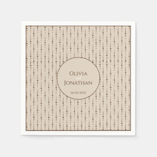 Servilleta De Papel Elegante estilo beige ornamentado