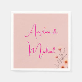 Servilleta De Papel Elegante estilo de diseño de escritura a mano Nomb