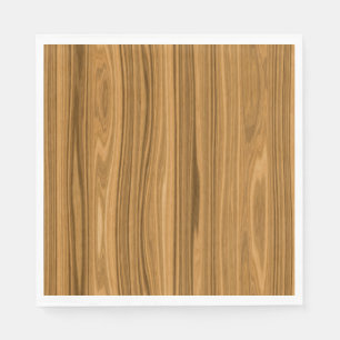 Servilleta De Papel Elegante estilo grano de madera