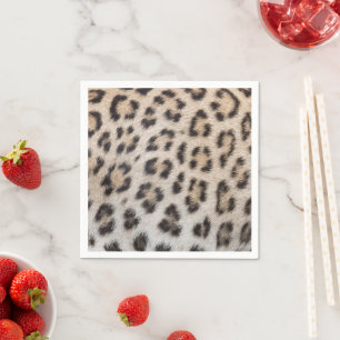Servilleta De Papel Elegante estilosa estampa de piel de leopardo guep