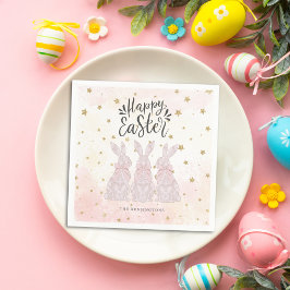 Servilleta De Papel Elegante Estrella de Conejo Rosa