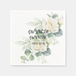 Servilleta De Papel Elegante eucalipto foto botánica Papel Napkin