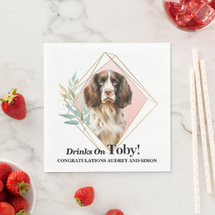 Servilleta De Papel Elegante Eucalipto Springer Spaniel Inglés