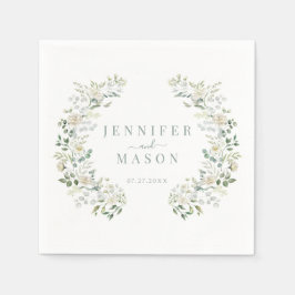 Servilleta De Papel Elegante Eucalyptus Greenery Boda Botánico