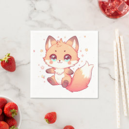 Servilleta De Papel Elegante Fantasy Fox Baby Shower