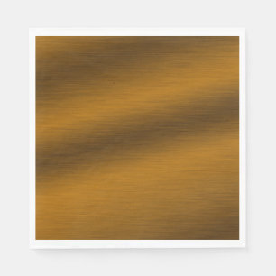 Servilleta De Papel Elegante Faux Brushed Bronze