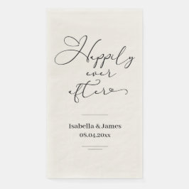 Servilleta De Papel Elegante, feliz por siempre después de un romántic