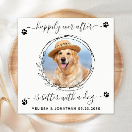 Servilleta De Papel Elegante, feliz por siempre después del Mascota Bo