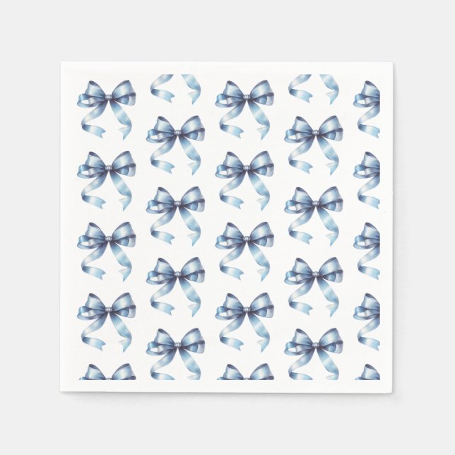 Servilleta De Papel Elegante Fiesta Bow Napkins (Anverso)
