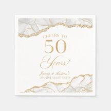 Elegante Fiesta de 50 años de la Agate de Oro Blan