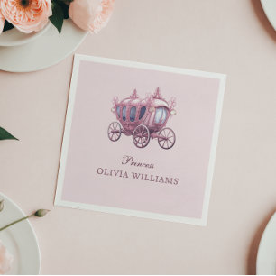 Servilleta De Papel Elegante fiesta de cumpleaños de la Princesa Rosa 