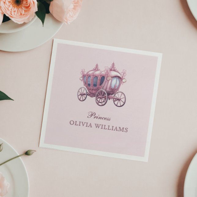 Servilleta De Papel Elegante fiesta de cumpleaños de la Princesa Rosa  (Subido por el creador)