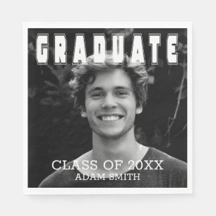 Servilleta De Papel Elegante Fiesta de Graduación de Fotografías Aud