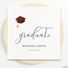 Servilleta De Papel Elegante fiesta de graduación de licenciatura de c