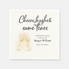 Servilleta De Papel Elegante Fiesta de Jubilación de las Risas