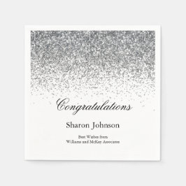 Servilleta De Papel Elegante Fiesta de Jubilación Purpurina