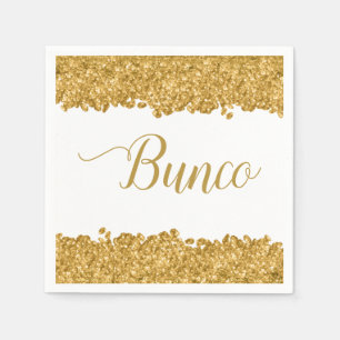 Servilleta De Papel Elegante Fiesta del Bunco de Girly Gold