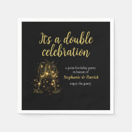 Servilleta De Papel Elegante Fiesta mixto de doble celebración de cham