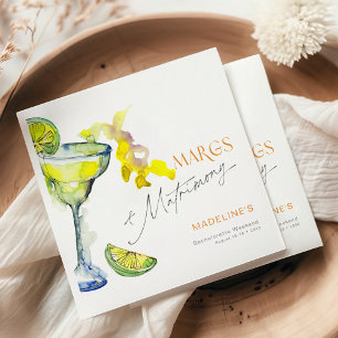 Servilleta De Papel Elegante fin de semana de soltera Margs & Matrimon