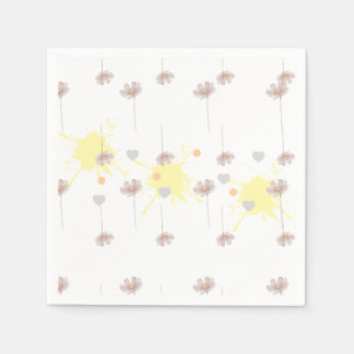 Servilleta De Papel Elegante flor de dazie moderna