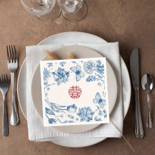 Servilleta De Papel Elegante Flor Doble Xi Boda China