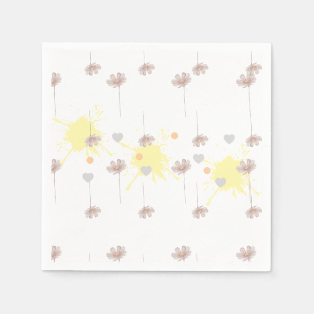 Servilleta De Papel Elegante flor moderna dazie (Anverso)