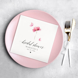 Servilleta De Papel Elegante Floral Bridal Shower Napkins