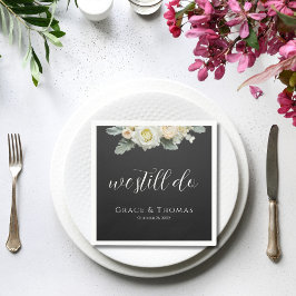 Servilleta De Papel Elegante Floral Seguimos Jurando Cocktail De Renov