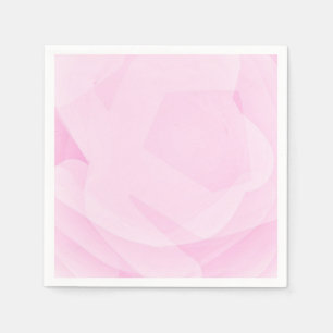 Servilleta De Papel Elegante Floral Simple Chic Efecto de Mármol Rosa