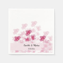 Servilleta De Papel Elegante florecimiento de cerezo acuarela pintado