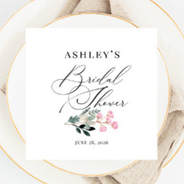 Servilleta De Papel Elegante florecimiento de flores silvestres en aqu