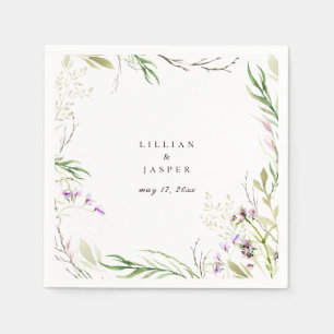 Servilleta De Papel Elegante florín botánico