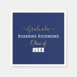 Servilleta De Papel Elegante foto azul español graduado