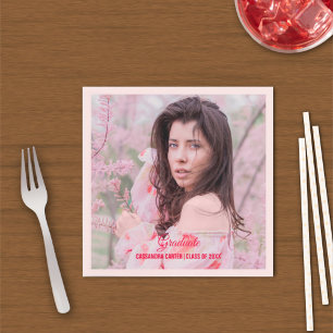 Servilleta De Papel Elegante foto de Personalizado graduado