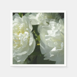 Servilleta De Papel Elegante foto de una joya blanca floral
