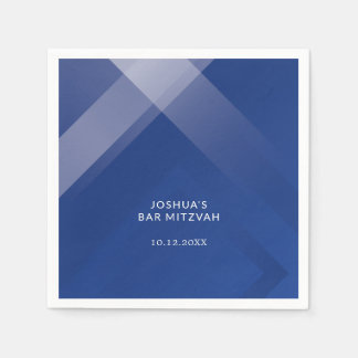 Servilleta De Papel Elegante Gradiente Barra de Monograma Mitzvah