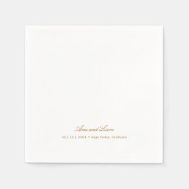 Servilleta De Papel Elegante guión Boda Minimalista moderno