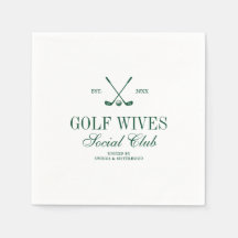 Elegante guión Club Social de Esposas de Golf Pers