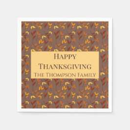 Servilleta De Papel Elegante hoja de otoño