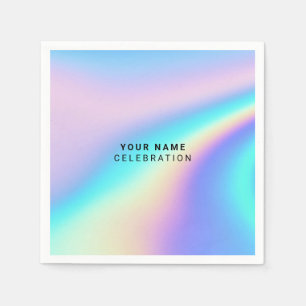 Servilleta De Papel Elegante holográfico personalizado