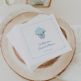Servilleta De Papel Elegante Hydrangeas Ginger Jar Fiesta Baby Shower