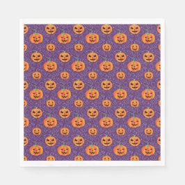 Servilleta De Papel Elegante Jack O' Lanterns