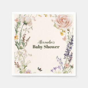Servilleta De Papel Elegante Jardin de Infancia Silvestre Rústico Boho