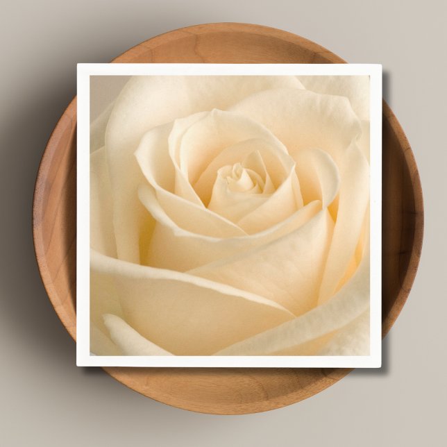 Servilleta De Papel Elegante jardín de Rosa floral (Rose Floral Napkin)